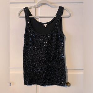 JCrew sequin shell